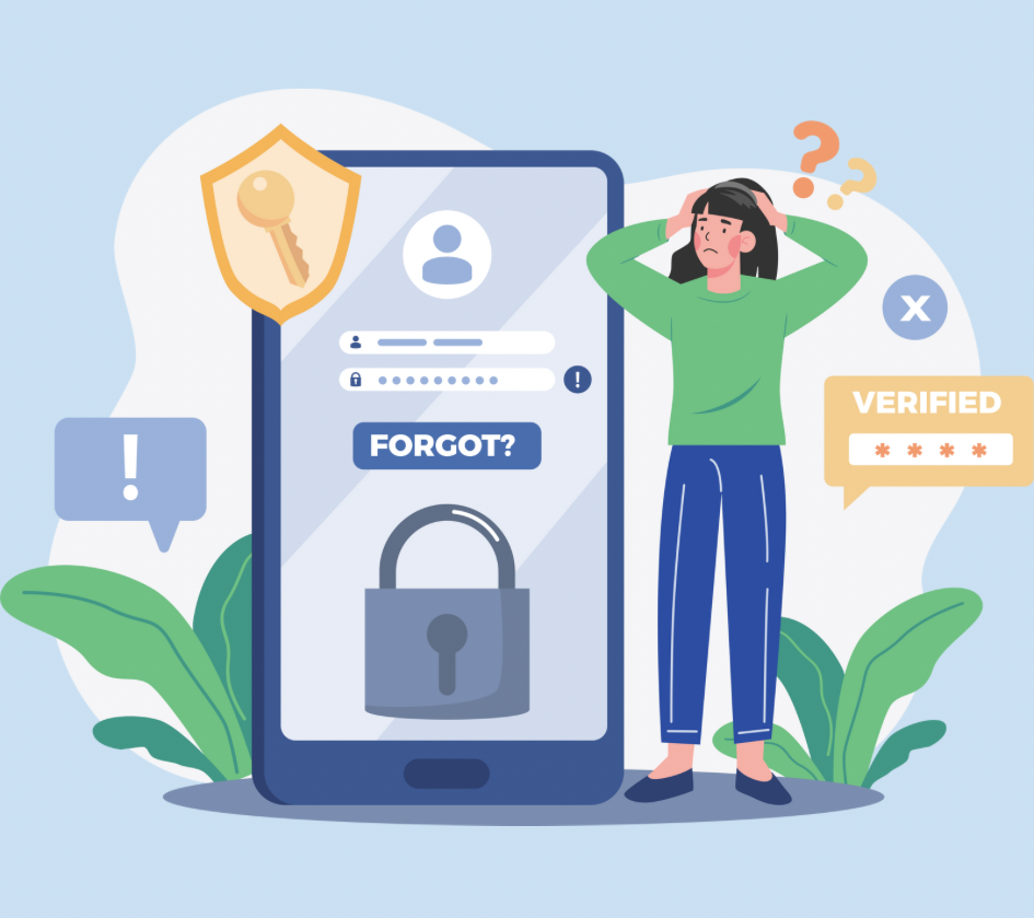 Esqueci a imagem da página de senha